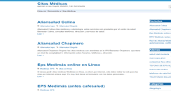 Desktop Screenshot of citas-medicas.com